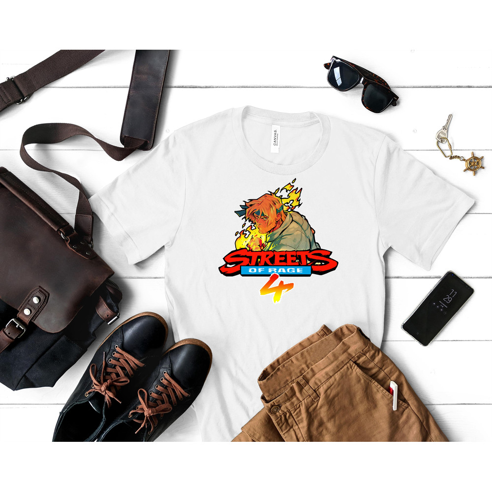 Funny Gifts Streets Of Rage 4 Logo With Axel Idol Gift Fot You Classic T-Shirt 355_White_White.jpg