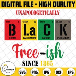 free-ish since 1865 svg, unapologetically black png, juneteenth svg, black free-ish since 1865 svg, sublimation design