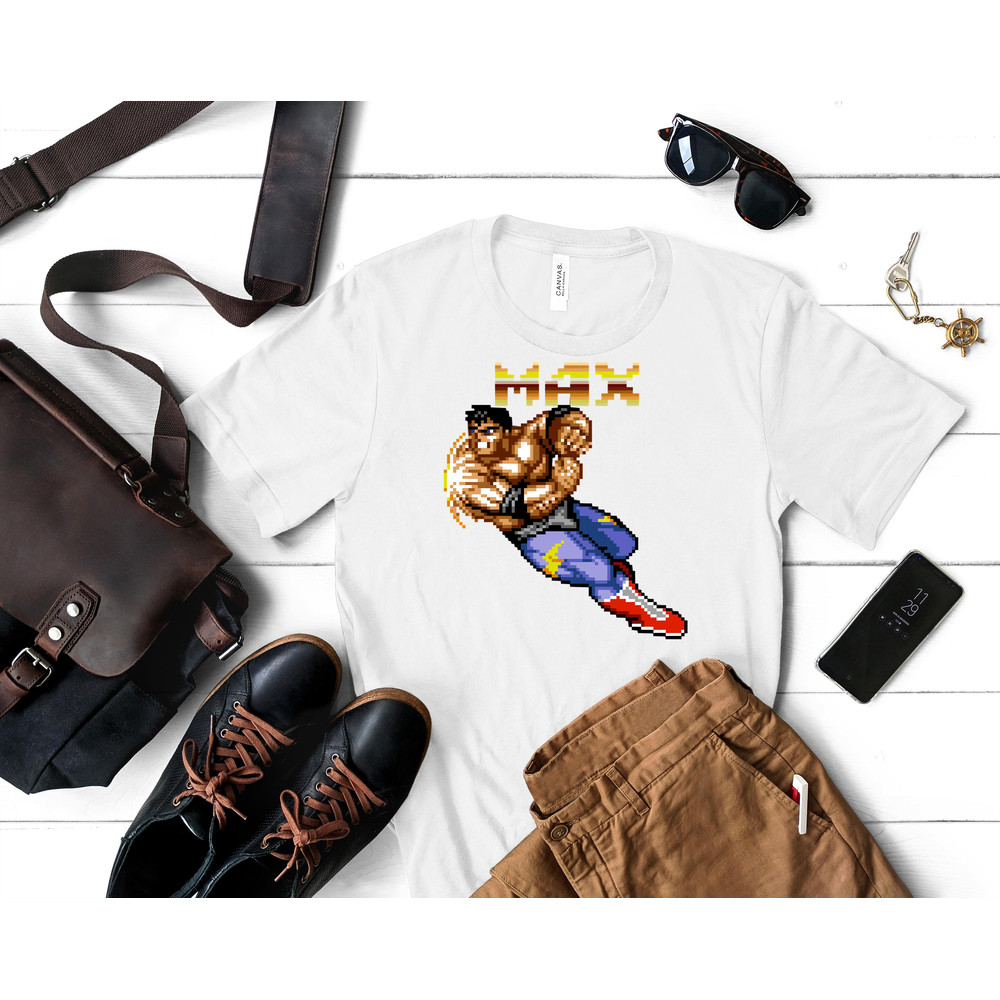 Gifts Women Max Thunder From Streets Of Rage 2 Graphic For Fans Classic T-Shirt 352_White_White.jpg
