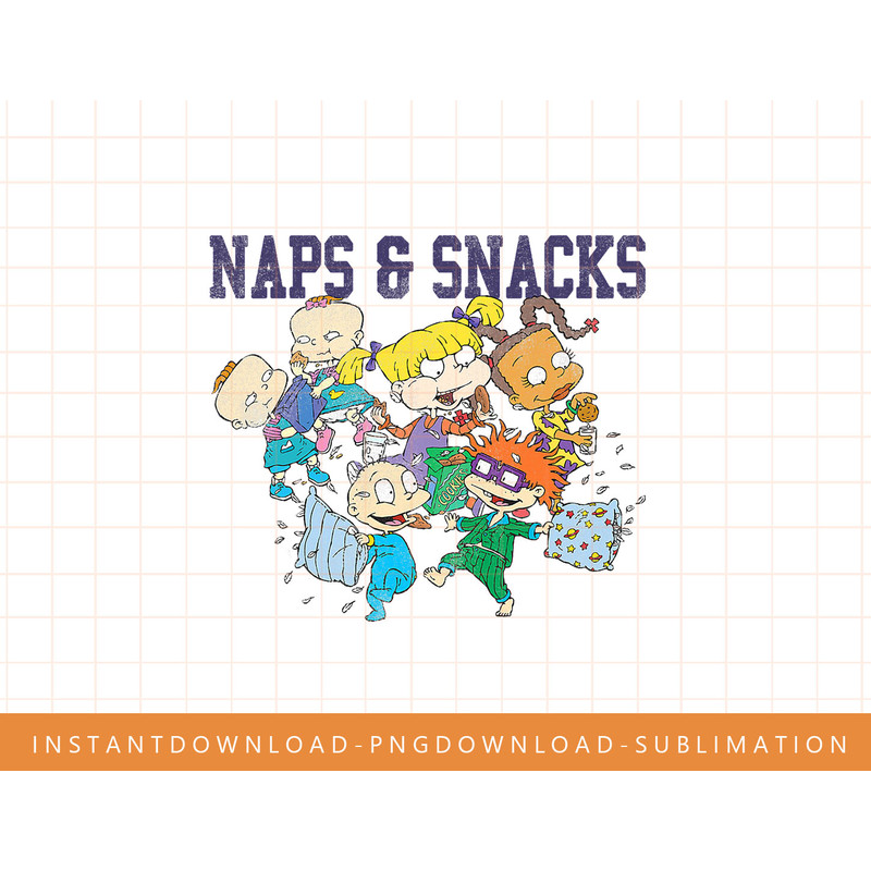 Rugrats Naps And Snacks Group Shot Graphic png, sublimate, digital print.jpg