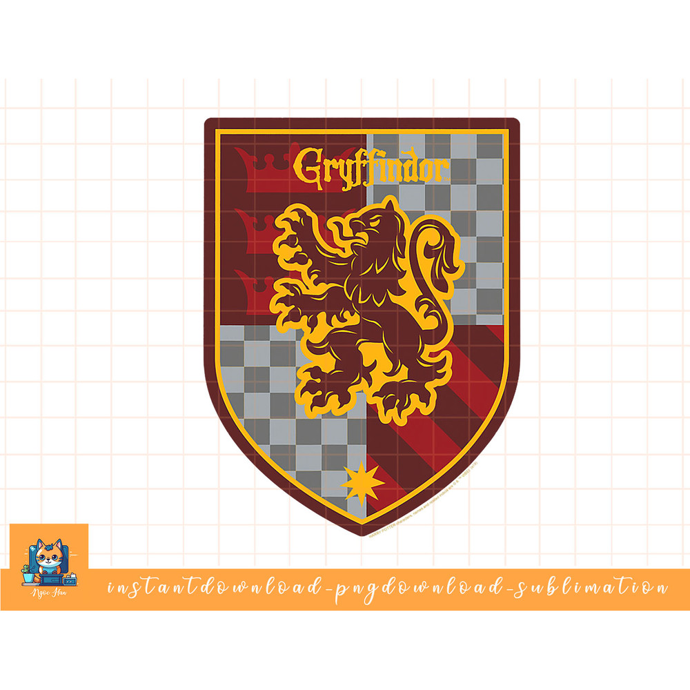 Harry Potter Gryffindor Shield Crest png, sublimate, digital download.jpg