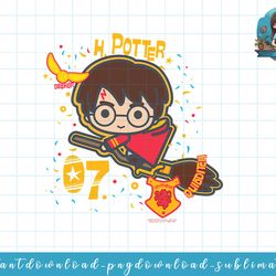 harry potter h. potter 07 quidditch chibi png, sublimate, digital download