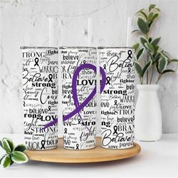 20 oz skinny tumbler sublimation epilepsy cystic fibrosis