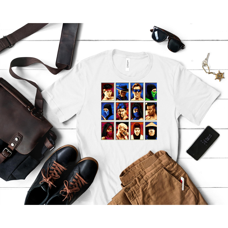 Mortal Kombat II Genesis Character Select   Gift Perfect Classic T-Shirt 87_White_White.jpg