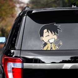 fullmetal alchemist sticker, fullmetal alchemist decal for car, anime decal, ling yao decal, anime car decal