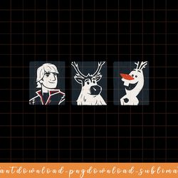 disney frozen 2 kristoff, sven, and olaf png, sublimate, digital download