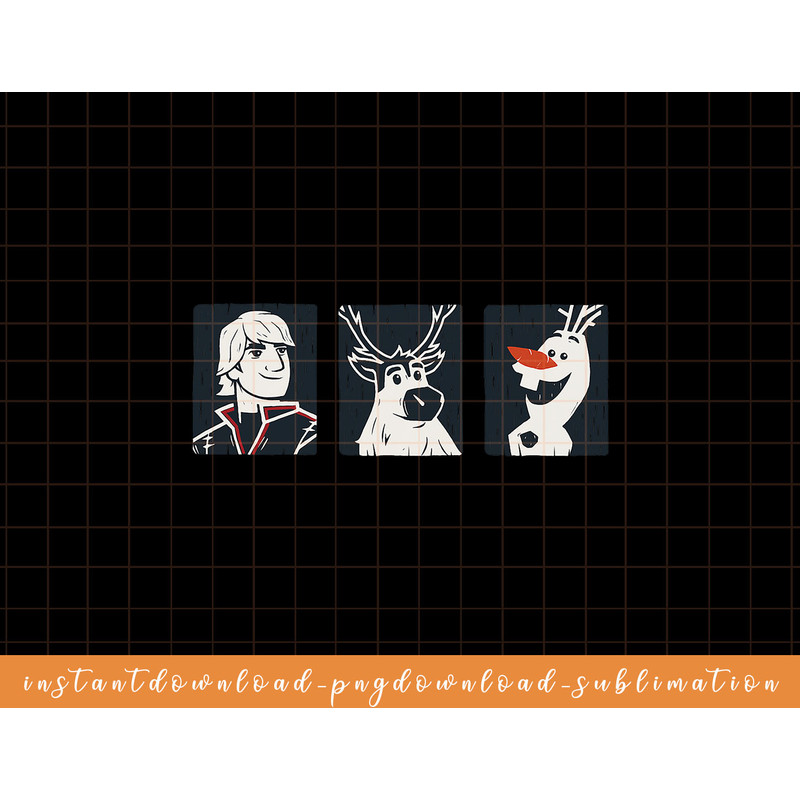 Disney Frozen 2 Kristoff, Sven, and Olaf png, sublimate, digital download.jpg