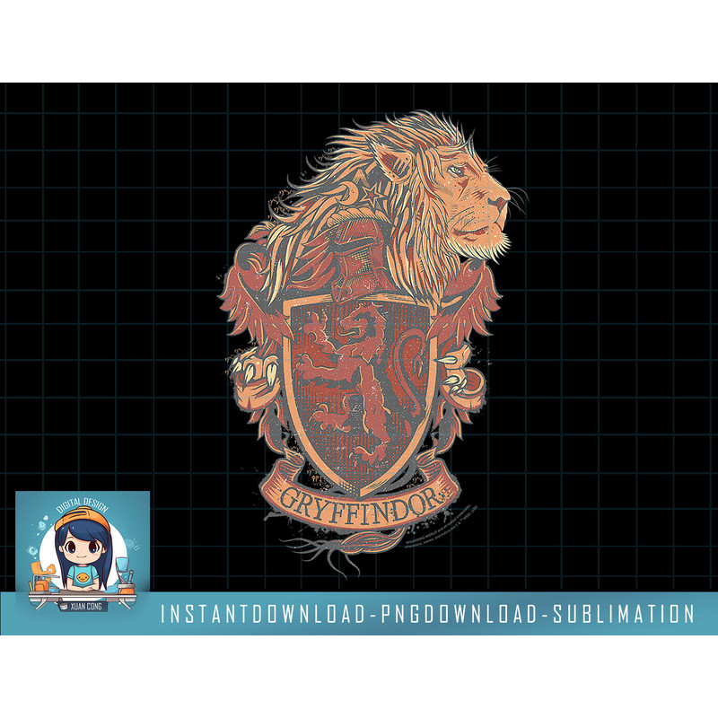 Harry Potter Gryffindor Badge png, sublimate, digital download.jpg