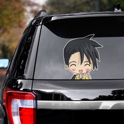 anime car decal, fullmetal alchemist sticker, fullmetal alchemist decal for car, anime decal, ling yao decal