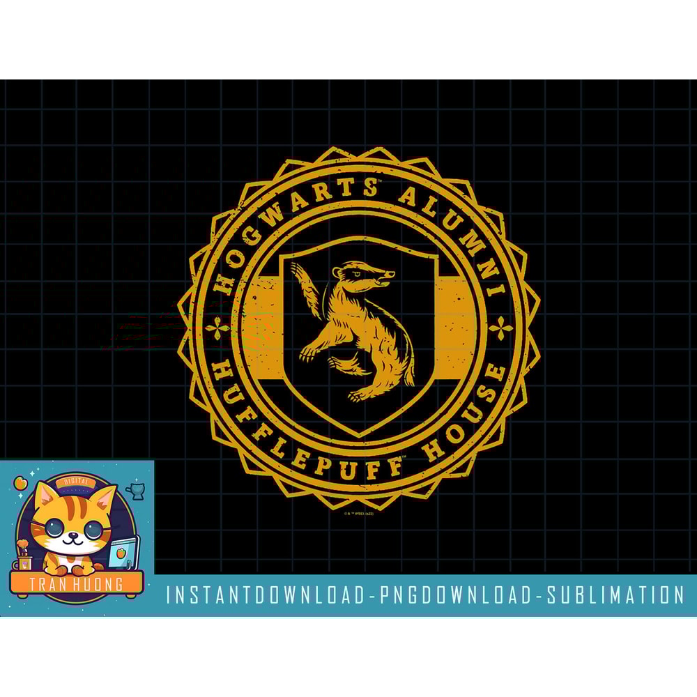 Harry Potter Hogwarts Alumni Hufflepuff House png, sublimate, digital download.jpg