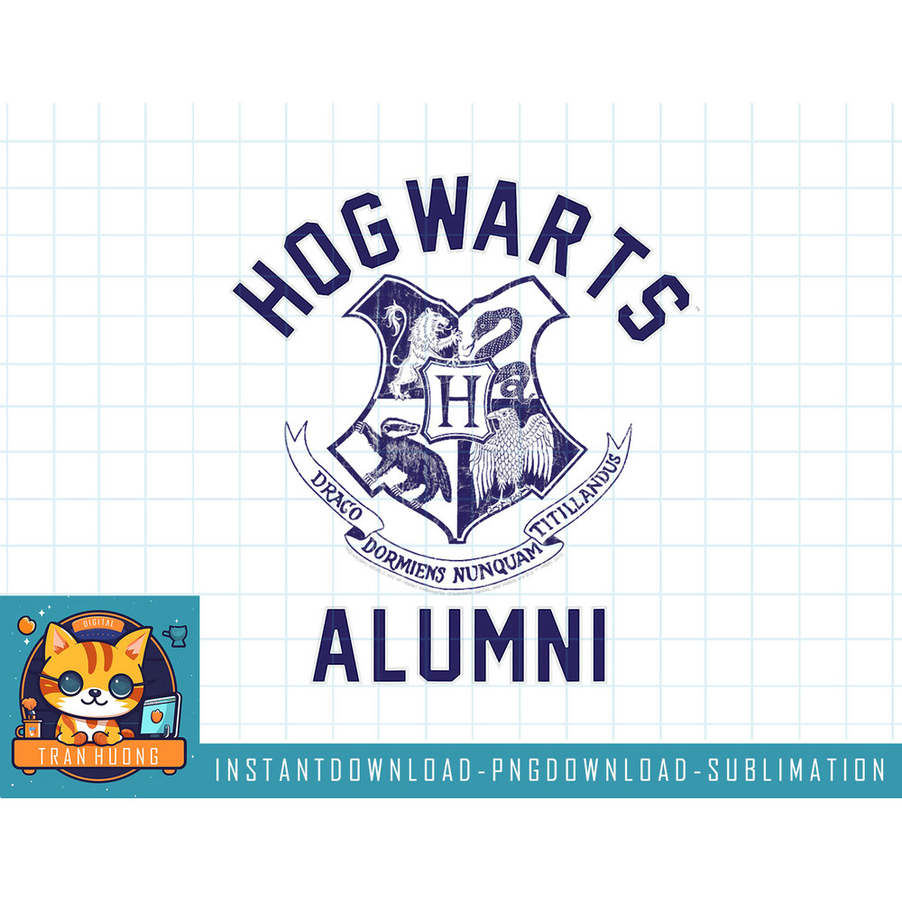 Harry Potter Hogwarts Alumni on Blue png, sublimate, digital download.jpg