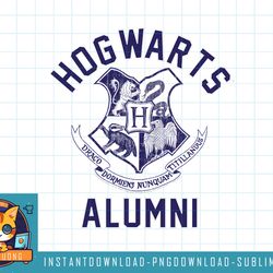 harry potter hogwarts alumni on blue png, sublimate, digital download