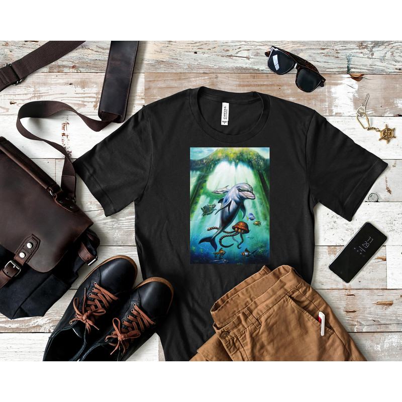 Ecco the Dolphin Classic T-Shirt 388_Shirt_Black.jpg