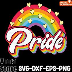 rainbow pride retro lgbt rainbow colors svg,lgbt day svg,lesbian svg , gay svg, bisexual svg, transgender svg, queer svg