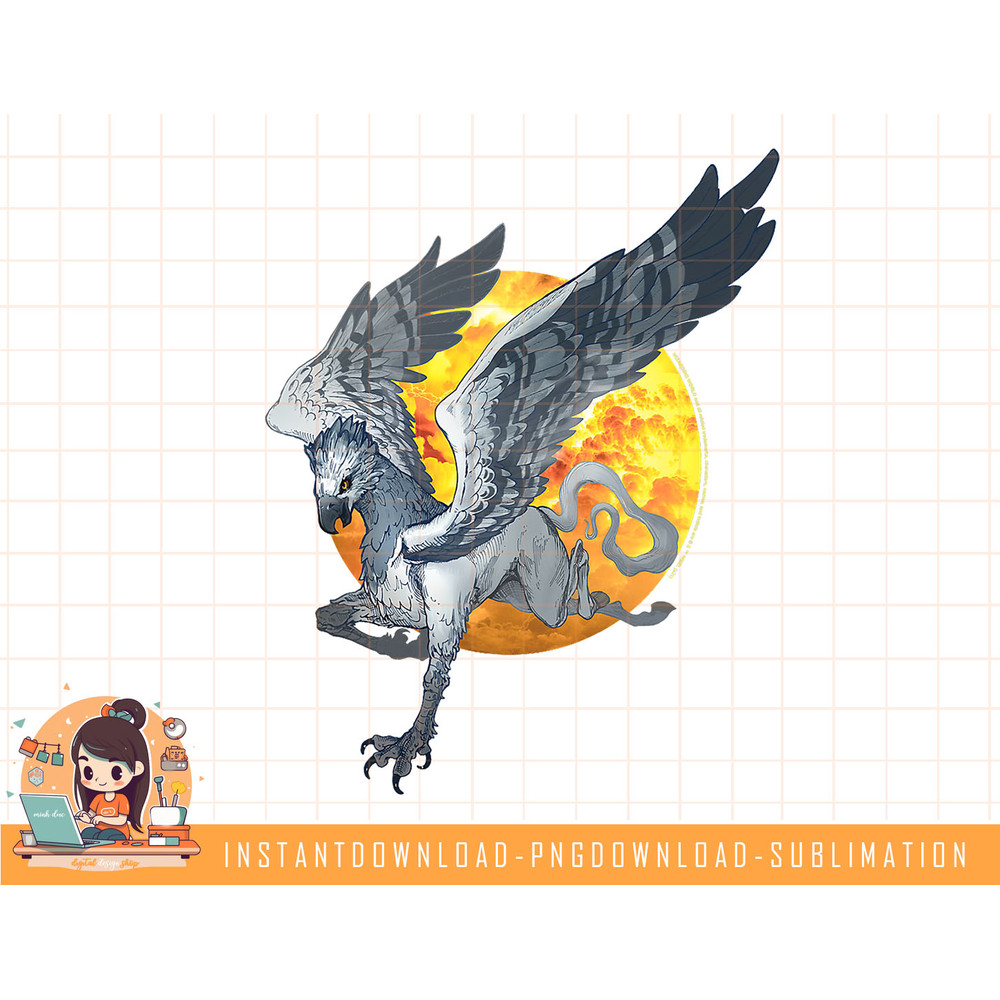 Harry Potter Hippogriff Over the Moon png, sublimate, digital download.jpg