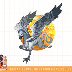 harry potter hippogriff over the moon png, sublimate, digital download