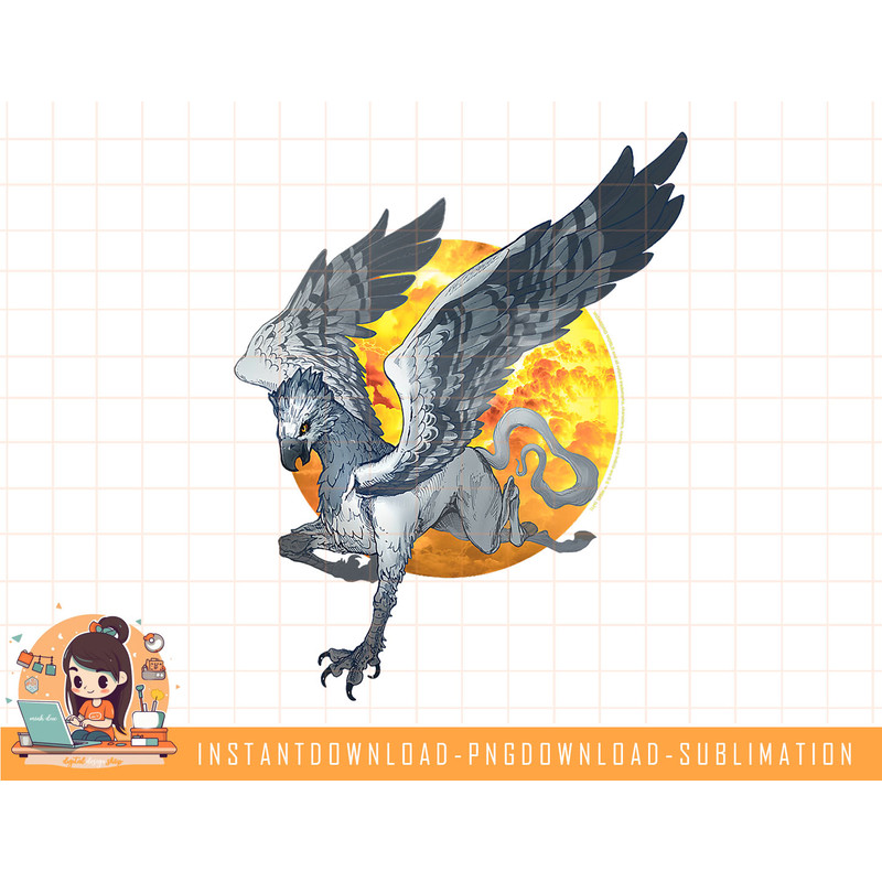 Harry Potter Hippogriff Over the Moon png, sublimate, digital download.jpg