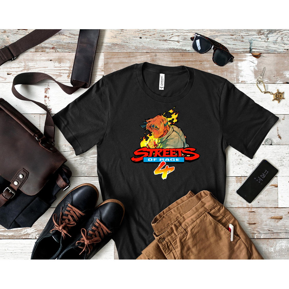 Funny Gifts Streets Of Rage 4 Logo With Axel Idol Gift Fot You Classic T-Shirt 355_Shirt_Black.jpg