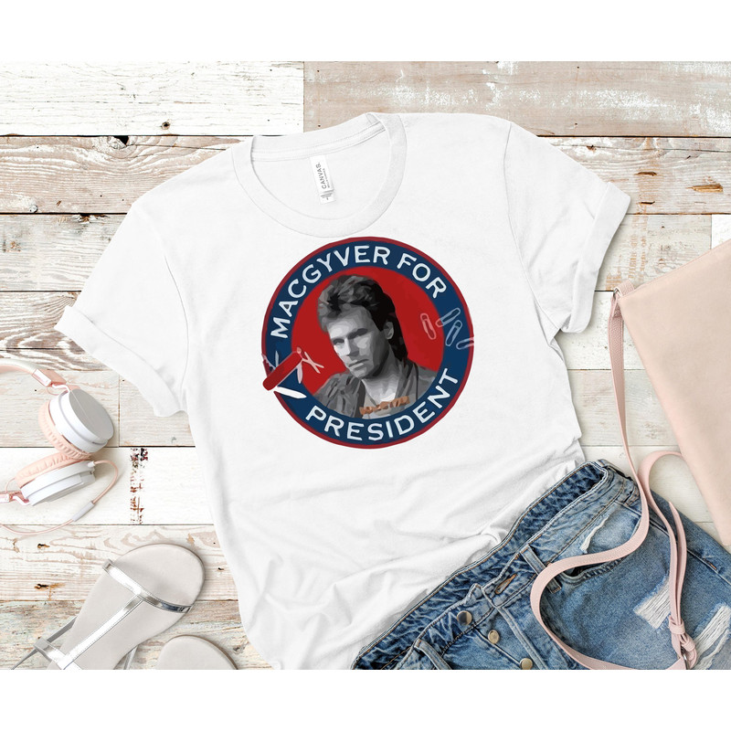 Macgyver For President Essential T-Shirt 69_White_White.jpg