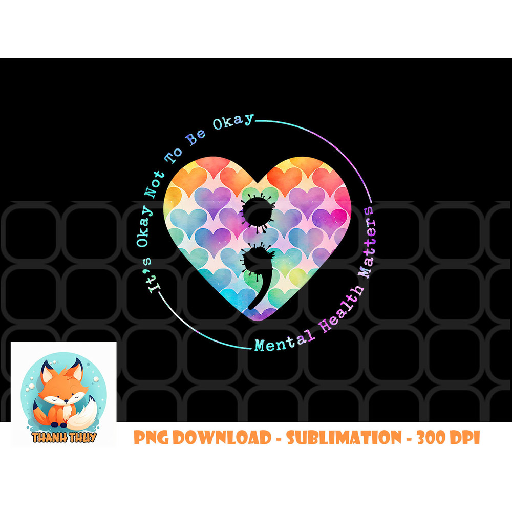 Semicolon Heart Suicide Prevention Mental Health Awareness png, digital download copy.jpg