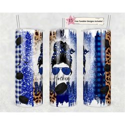 20oz skinny tumbler hockey leopard designs template