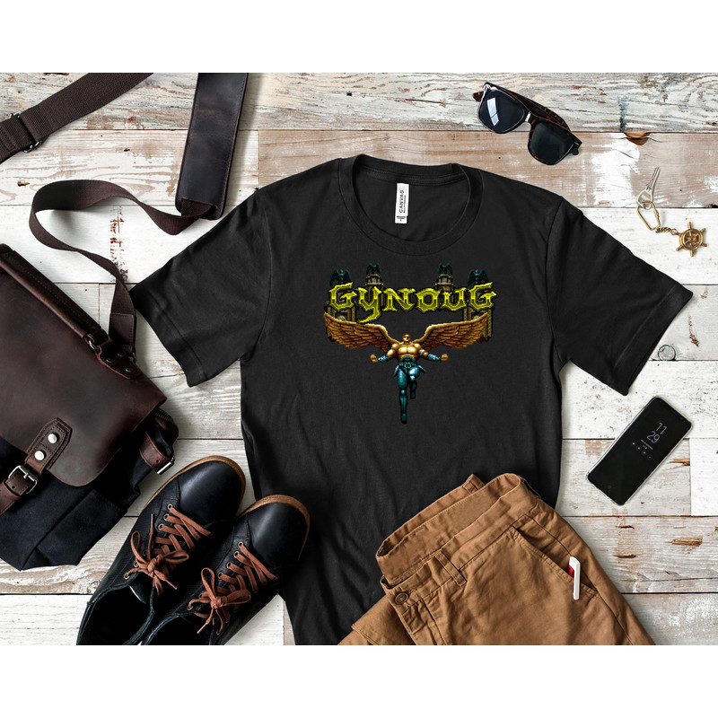 Gynoug (Mega Drive Title Screen) Essential T-Shirt 218_Shirt_Black.jpg