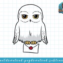 harry potter hedwig cute cartoon portrait png, sublimate, digital download