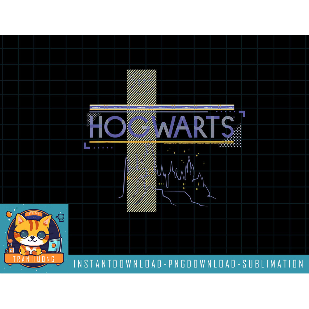 Harry Potter Hogwarts Castle Line Drawing png, sublimate, digital download.jpg