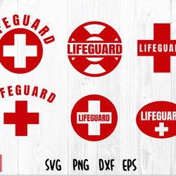 lifeguard svg png bundle | red cross svg, lifeguard vector file, life guard png, life guard svg, lifeguard t shirt svg