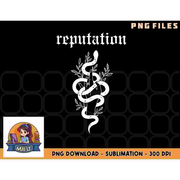 Snake Reputation In The World png, digital download copy - Inspire Uplift