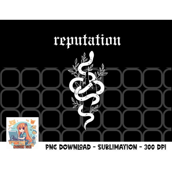 Snake Reputation In The World png, digital download copy | Inspire Uplift