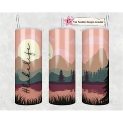 lake life, life is better at the lake, 20 oz skinny tumbler