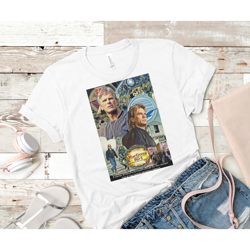 MacGyverSG-1 Movie Poster Classic T-Shirt 103_White_White.jpg