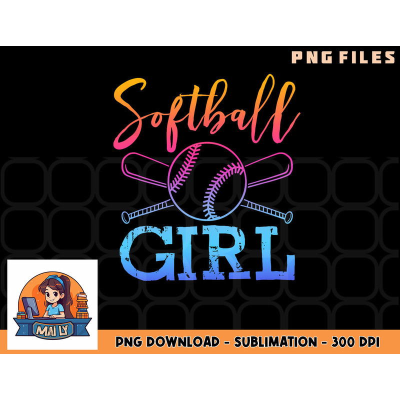Softball Shirt Girls Softball Player Softball Girl png, digital download copy.jpg