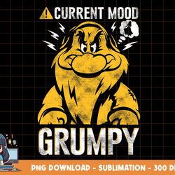 disney snow white grumpy dwarf current mood png, sublimation, digital print