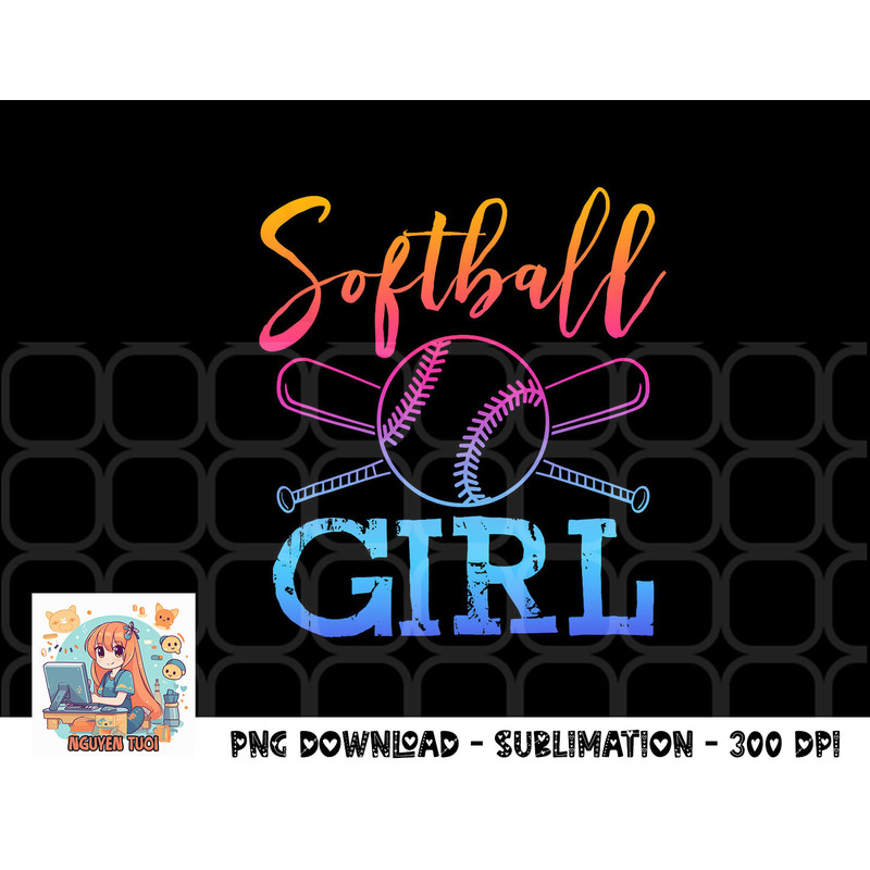 Softball Shirt Girls Softball Player Softball Girl png, digital download copy.jpg