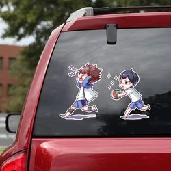 haikyu sticker, anime car decal, anime decal, manga decal for car, anime sticker, manga sticker, haikyu decal for car