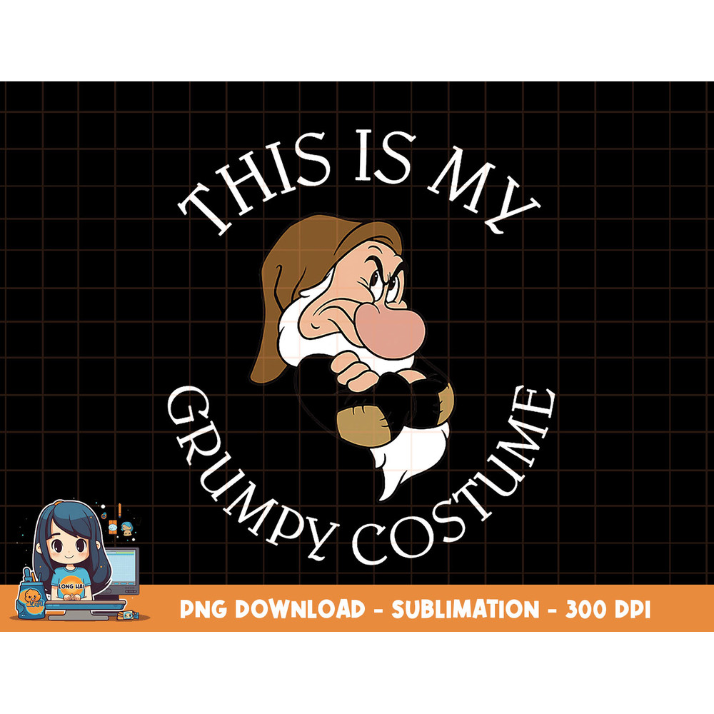 Disney Snow White Grumpy Halloween This Is My Costume png, sublimation, digital print.jpg