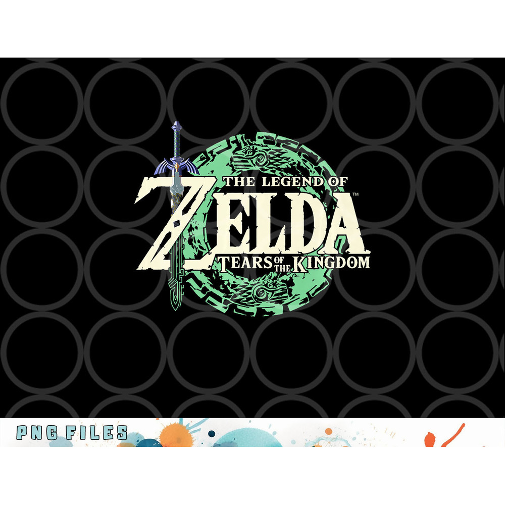 The Legend of Zelda Tears Of The Kingdom Official Logo Premium png, digital download copy.jpg