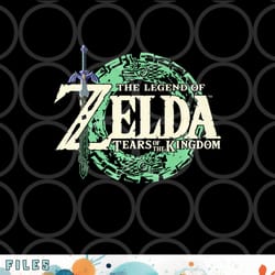 the legend of zelda tears of the kingdom official logo premium png, digital download copy