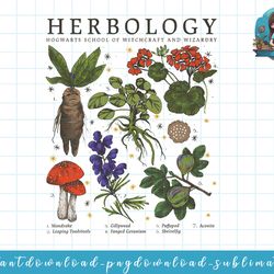 harry potter herbology plants c2 png, sublimate, digital download