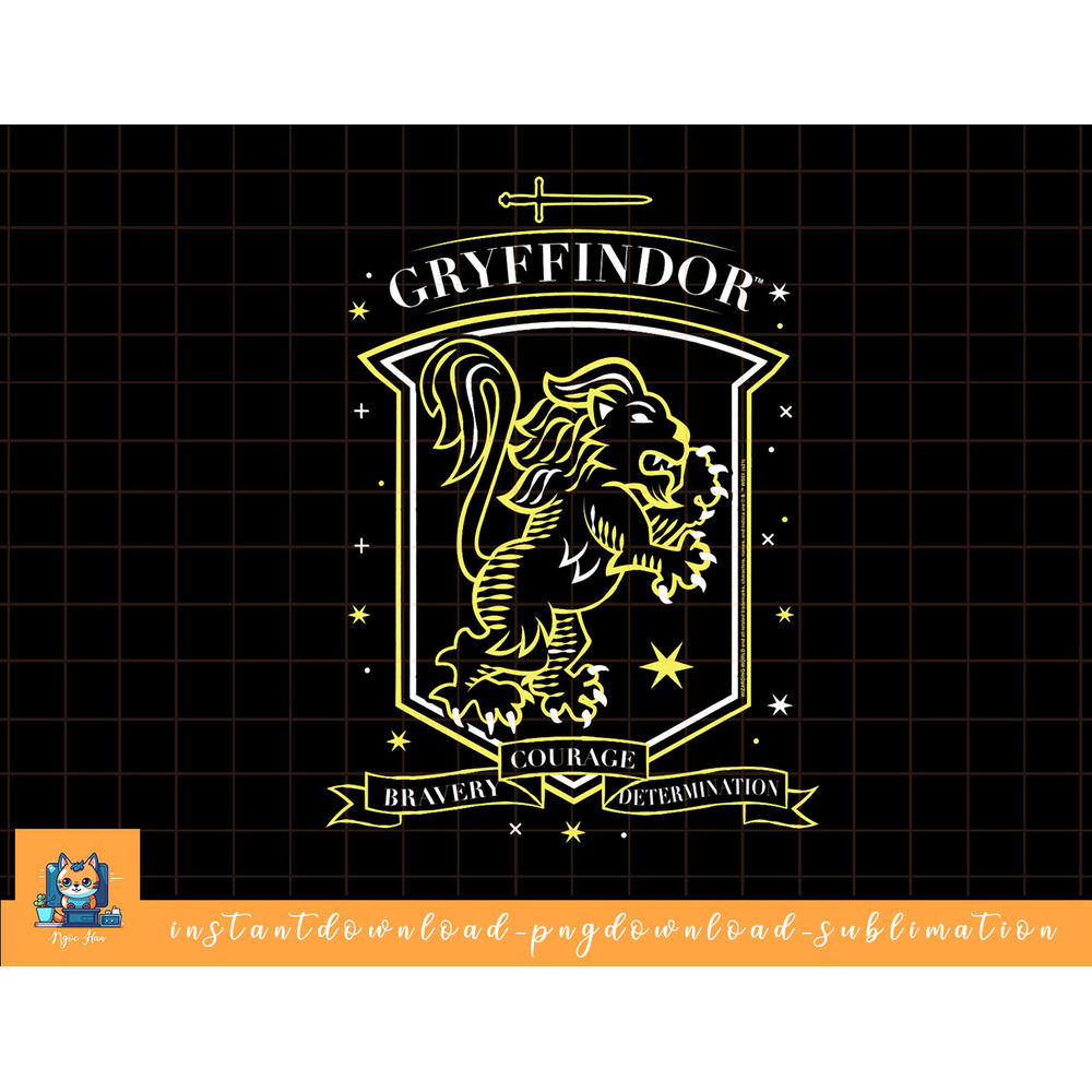 Harry Potter Hand Drawn Gryffindor Shield png, sublimate, digital download.jpg