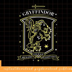 harry potter hand drawn gryffindor shield png, sublimate, digital download