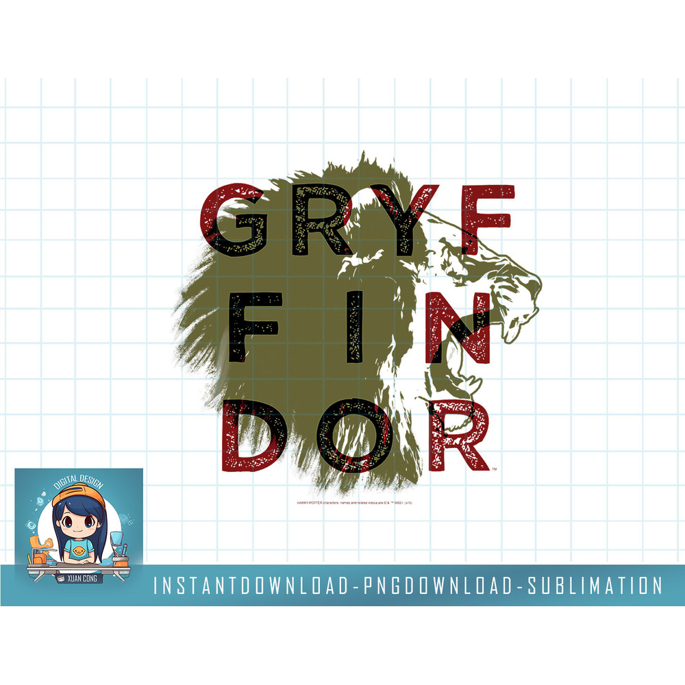 Harry Potter Gryffindor Lion Text Overall png, sublimate, digital download.jpg