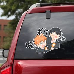 anime car decal, haikyu sticker, haikyu decal for car, anime decal, manga decal for car, anime sticker, manga sticker
