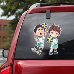 anime car decal, haikyu decal for car, anime decal, manga decal for car, anime sticker, manga sticker, haikyu sticker