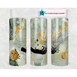 celestial zodiac tumbler glitter 20 oz skinny tumbler