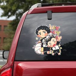 anime decal, haikyu decal for car, anime car decal, manga decal for car, anime sticker, manga sticker, haikyu sticker