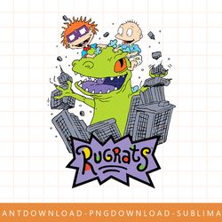 rugrats reptar chucky tommy buildings png, sublimate, digital print