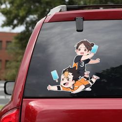 haikyu decal for car, haikyu sticker, anime car decal, asahi azumane decal, anime sticker, manga sticker, anime decal